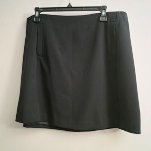 Elle Black Fully Lined Skirt with Pockets